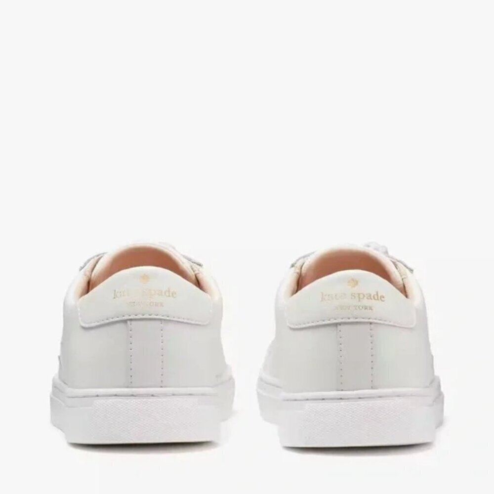 Kate Spade Sneakers White Leather 8.5 tennis shoes - Picture 3 of 8